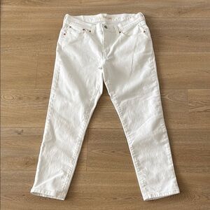 Levi's White Boyfriend Jeans Regular Fit Denim Summer